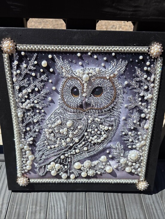 Other - Faux Pearl Owl Artwork